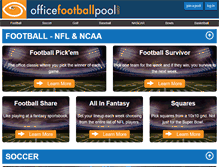 Tablet Screenshot of officefootballpool.com